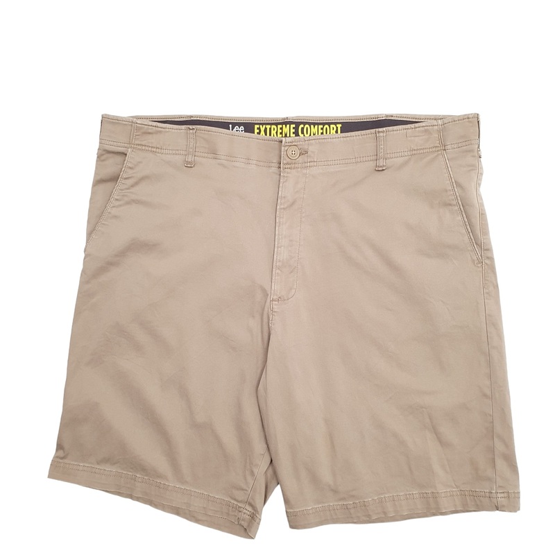 Lee Extreme Comfort Beige Chino Cotton  &  Polyester Shorts W44