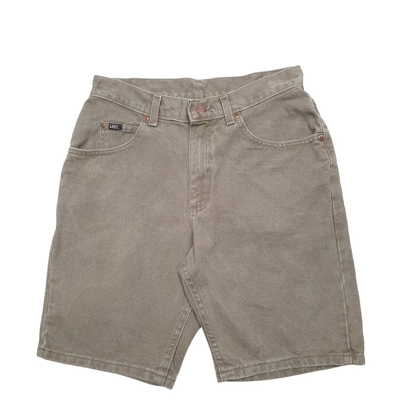 Lee Khaki Denim Jeans Cotton Shorts W30