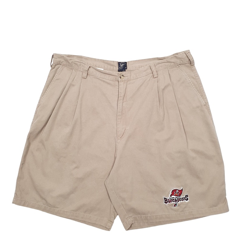 Lee Tampa Bay Buccareers Pleated Beige Chino Cotton Shorts W38