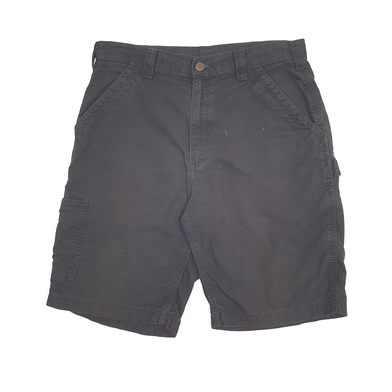 Carhartt B147 Workwear Cargo Black Carpenter Cotton Shorts W34