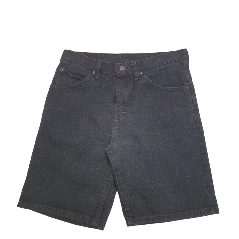 Lee Black Denim Jeans Cotton Shorts W30
