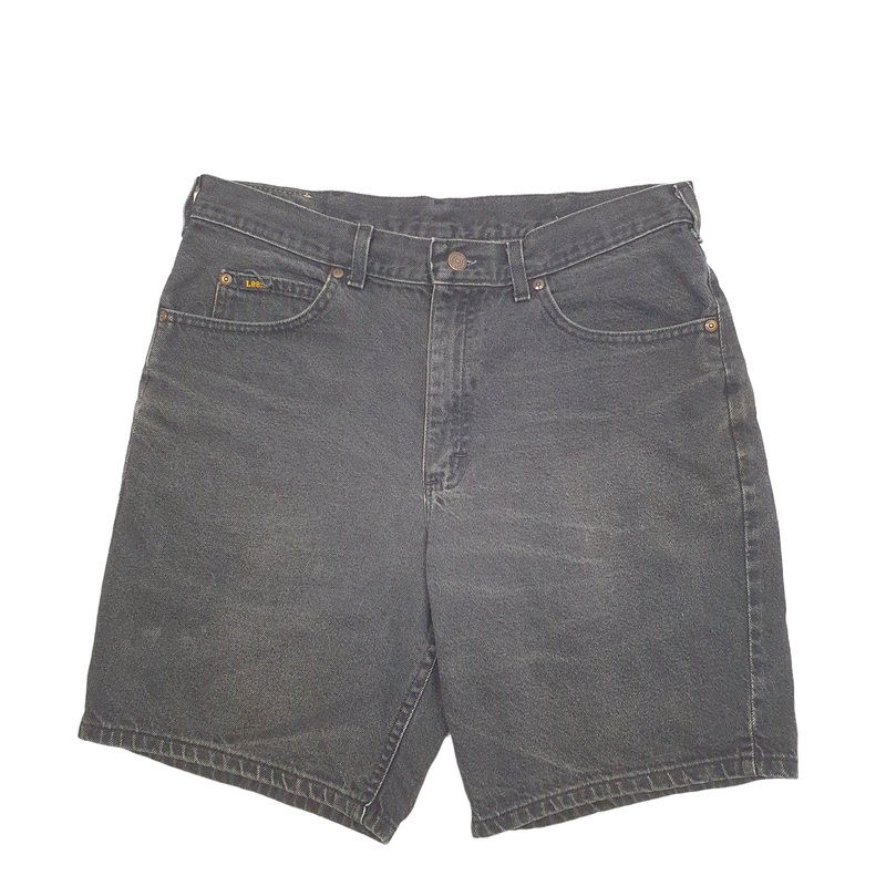 Lee Black Denim Jeans Cotton Shorts W33