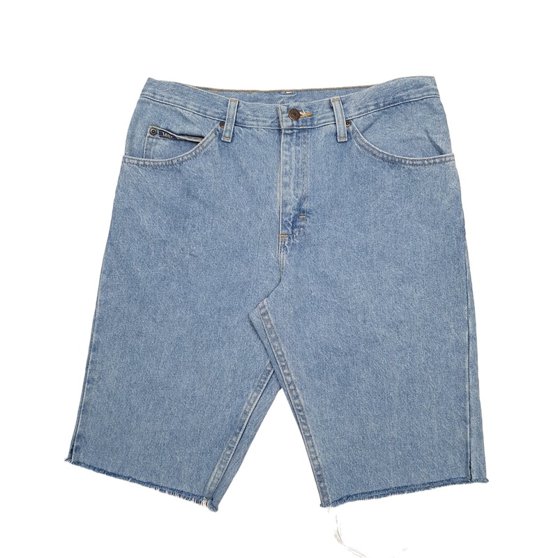 Lee Cut Off Blue Denim Jeans Cotton Shorts W33