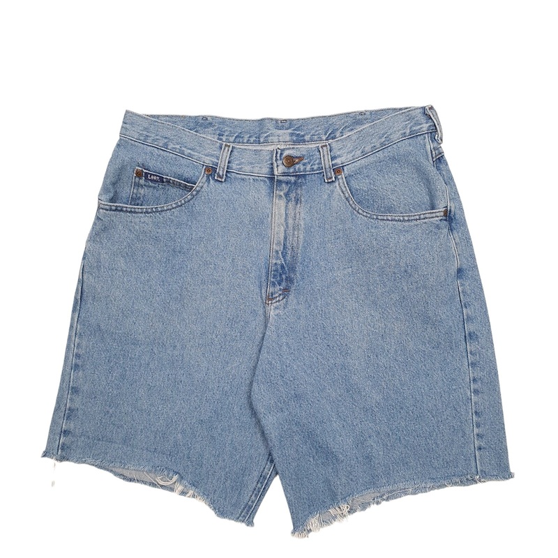 Lee Cut Off Blue Denim Jeans Cotton Shorts W34