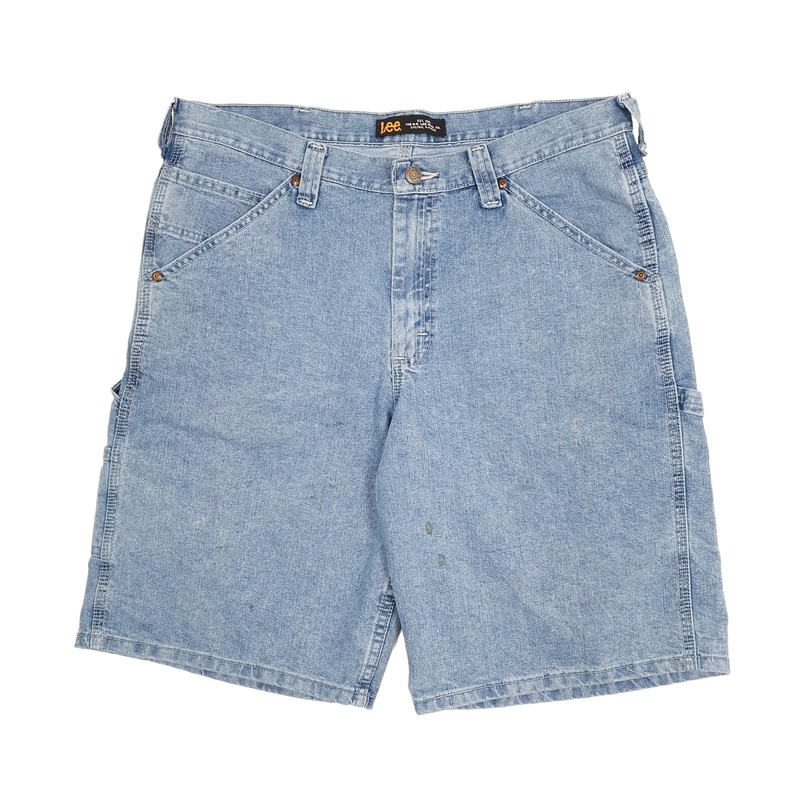 Lee Jorts Blue Denim Jeans Cotton Blend Shorts W36