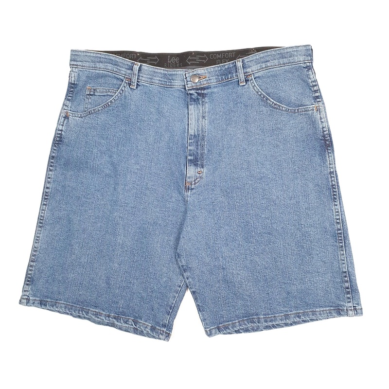 Lee Riders Jorts Comfort Flex Blue Denim Jeans Cotton Blend Shorts W40