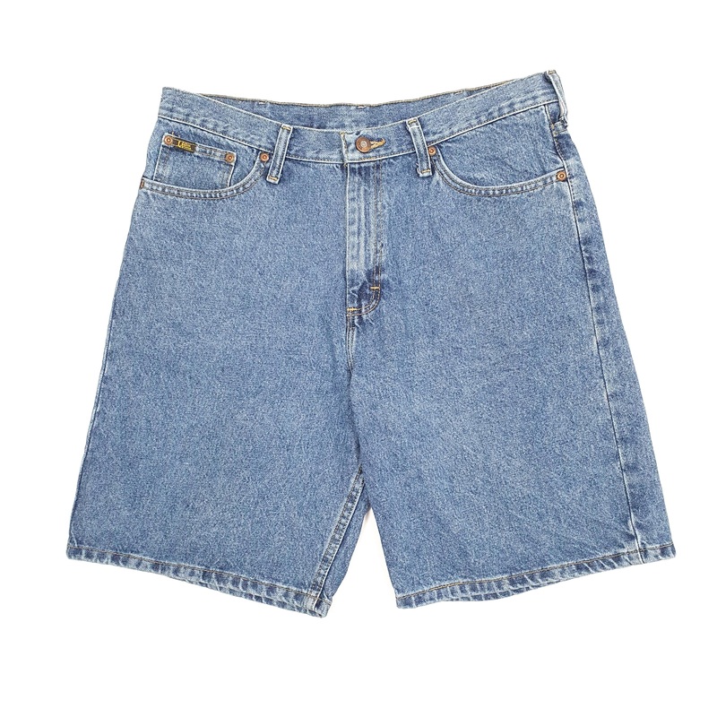 Lee Vintage 1990s Blue Denim Jeans Cotton Shorts W34