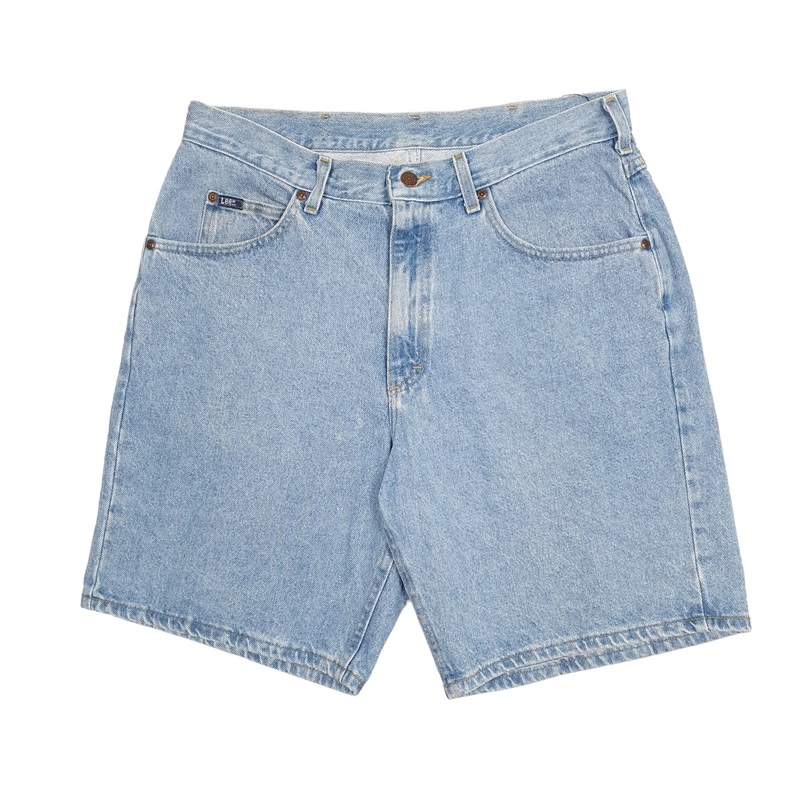 Lee Vintage 1990s Blue Denim Jeans Cotton Shorts W36
