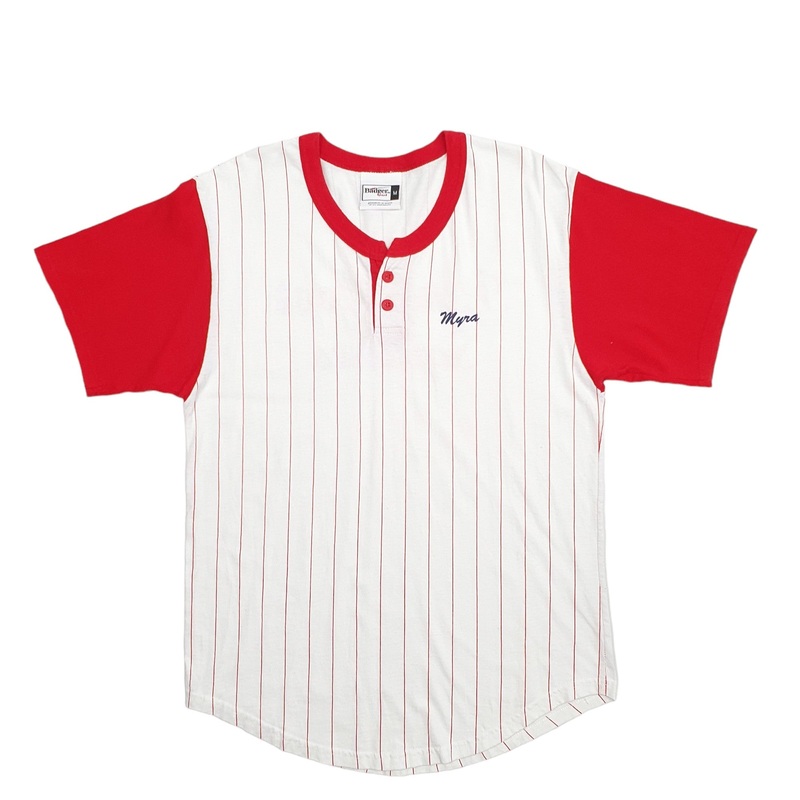 Badger Sport Baseball Jersey Tanglefoot Squares Short Sleeve Cotton T Shirt M