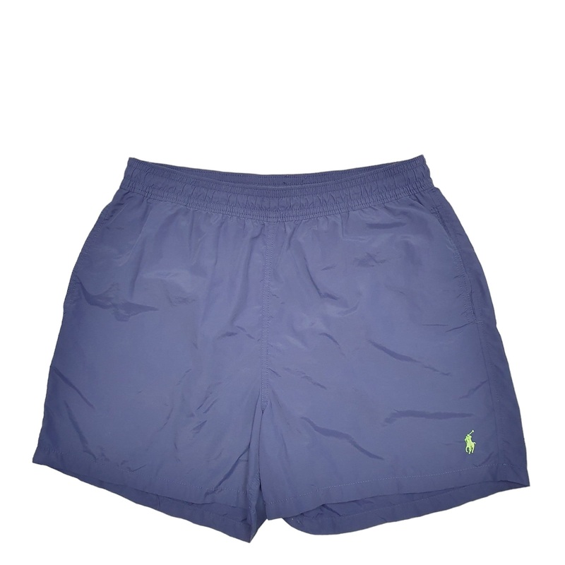 Polo Ralph Lauren Vintage 90s Navy Swim Trunks Polyester Shorts Mens L