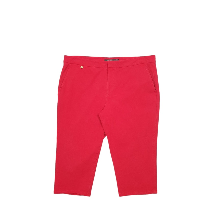 Ralph Lauren Capri Red Chino Cotton Shorts W36