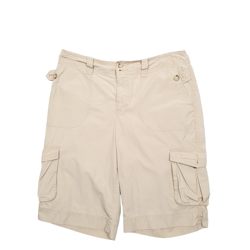 Ralph Lauren Cream Cargo Workwear Cotton Shorts W32