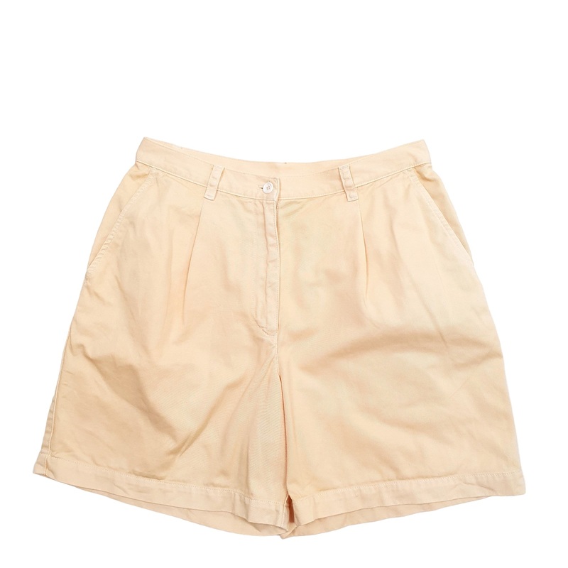Ralph Lauren Pleated Orange Chino Cotton Shorts W28