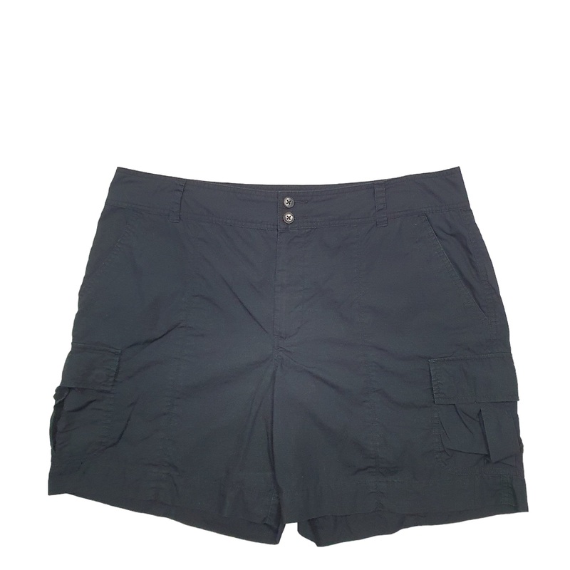 Ralph Lauren Ripstop Black Cargo Workwear Cotton Blend Shorts W38