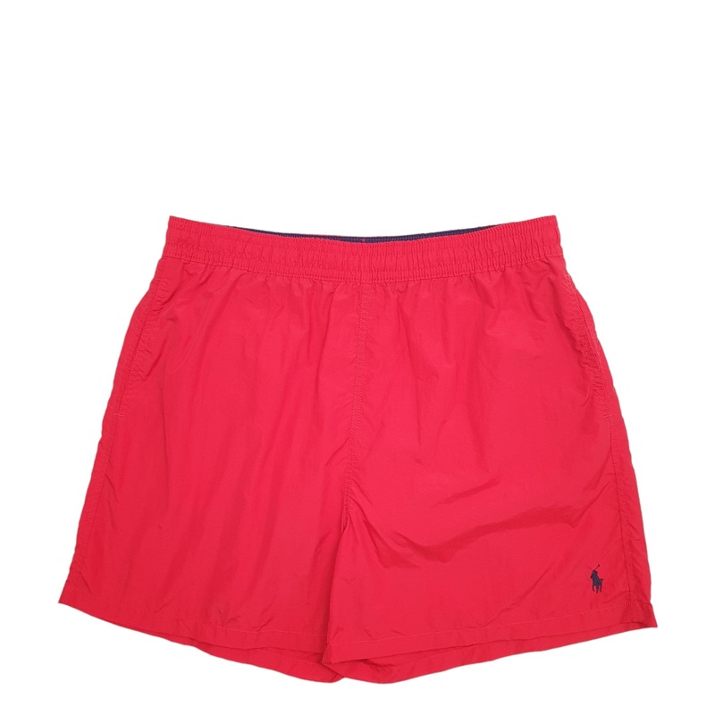 Ralph Lauren Swimming Nylon Red Swim Trunks Polyester Shorts W34