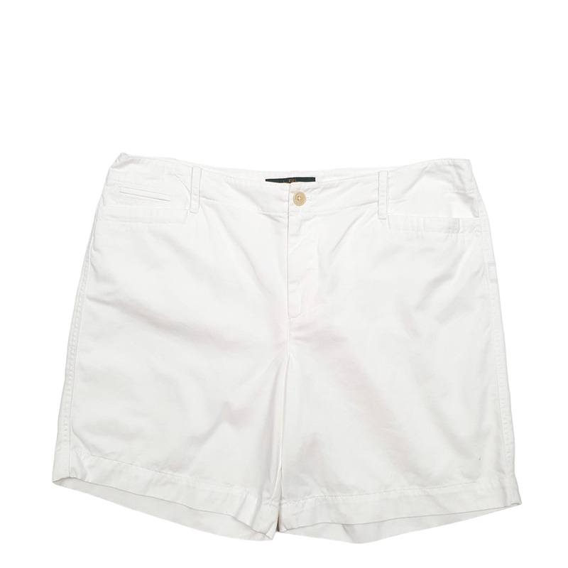 Ralph Lauren White Chino Cotton Shorts W36