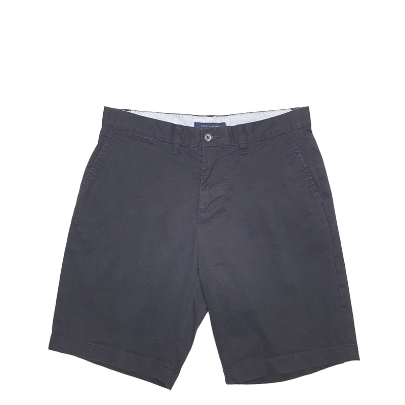 Tommy Hilfiger Black Chino Cotton Shorts W30