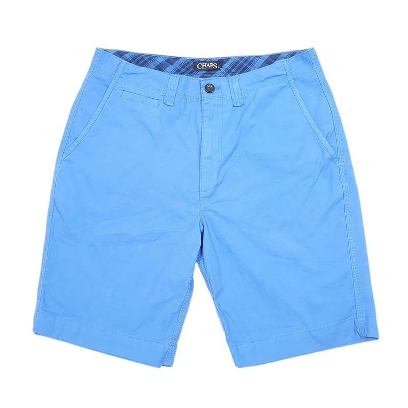 Chaps Blue Chino Cotton Shorts W32