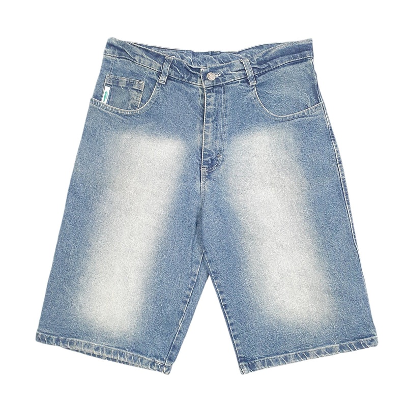 Lacoste Baggy Jorts Jean Blue Denim Jeans Cotton Shorts W34