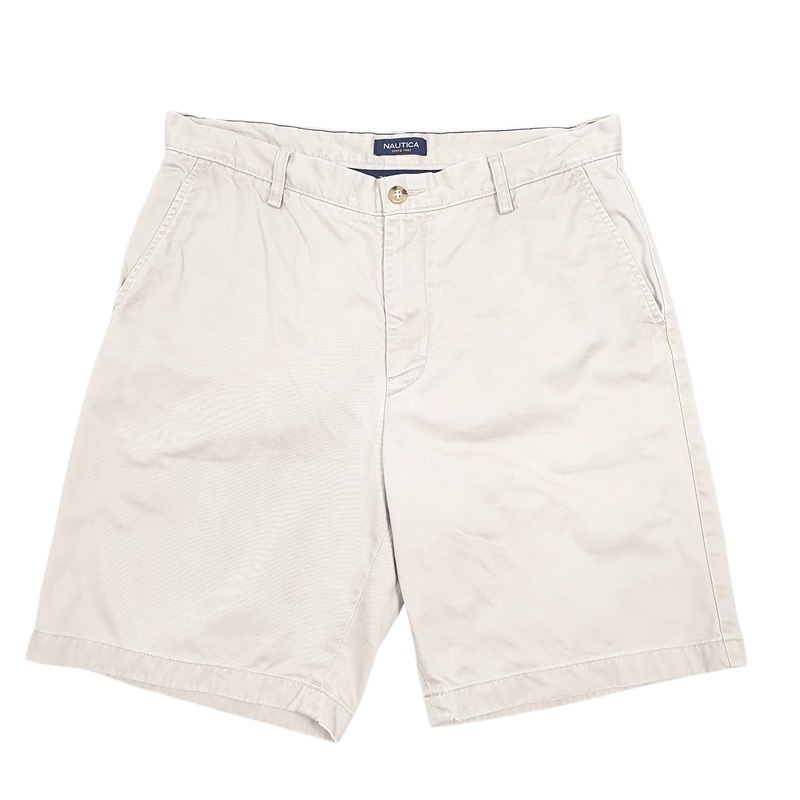 Nautica Beige Chino Cotton Shorts W34