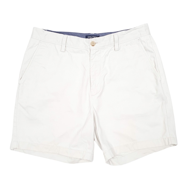 Nautica Classic Fit Beige Chino Cotton Shorts W32