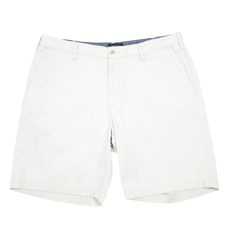 Nautica Classic Fit Deck Beige Chino Cotton Shorts W36