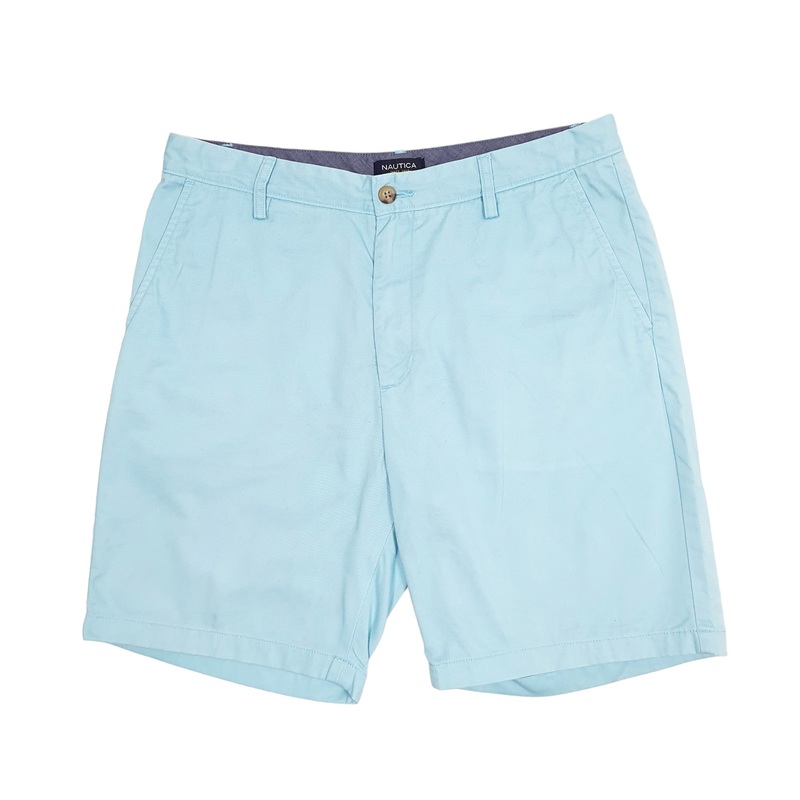 Nautica Deck Blue Chino Cotton Shorts W34