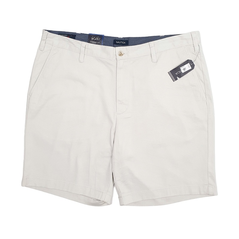 Nautica Deck BNWT Beige Chino Cotton Shorts W38