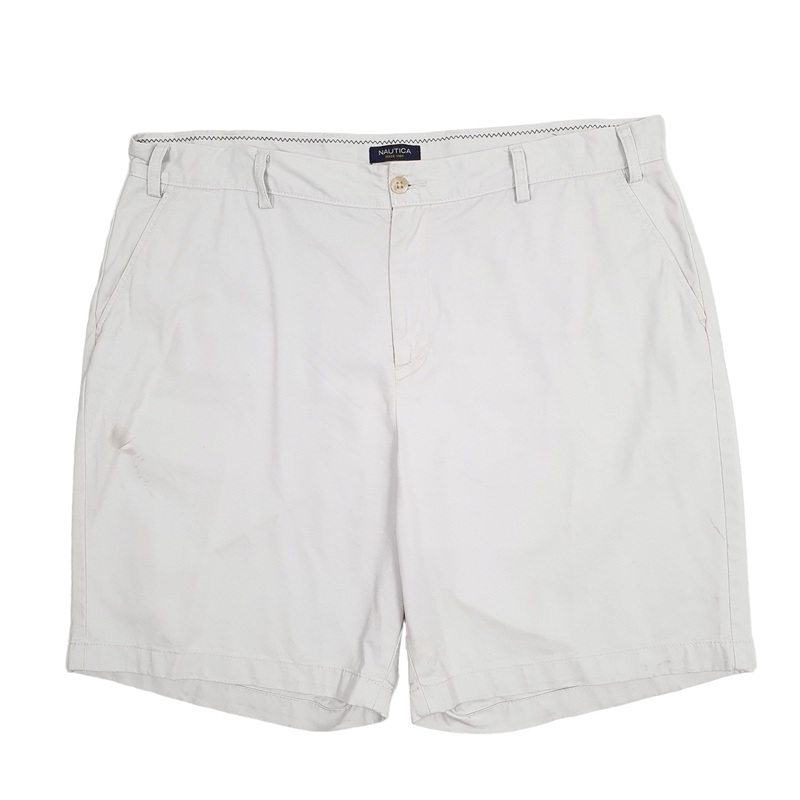 Nautica Deck Grey Chino Cotton Shorts W42