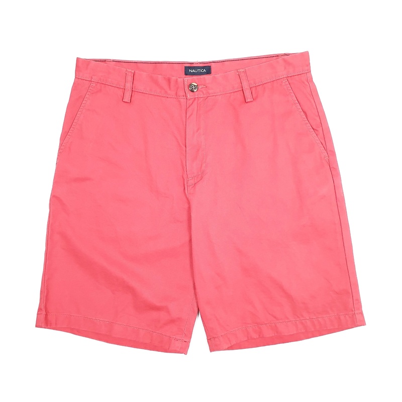 Nautica Deck Red Chino Cotton Shorts W34