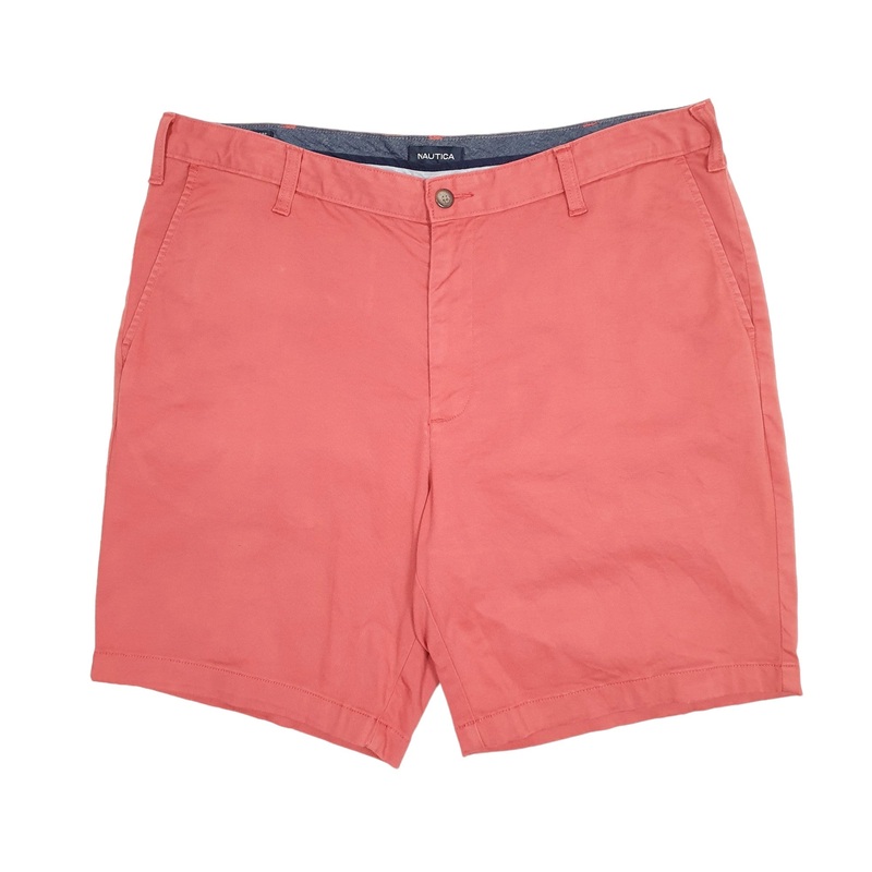Nautica Deck Red Chino Cotton Shorts W38