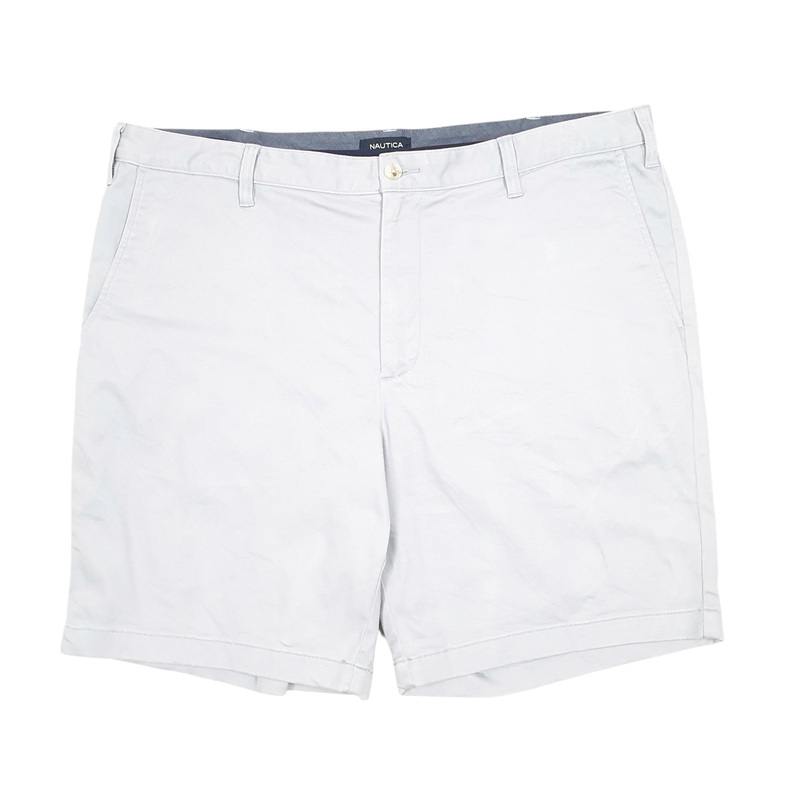 Nautica Deck Stretch Grey Chino Cotton Shorts W40