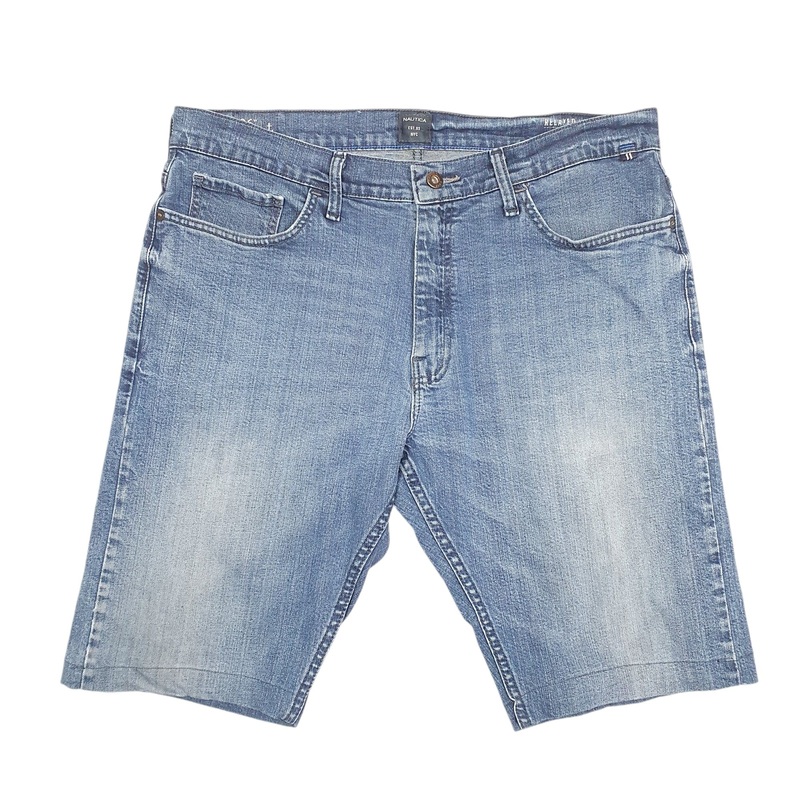 Nautica Jorts Jean Blue Denim Jeans Cotton Shorts W36