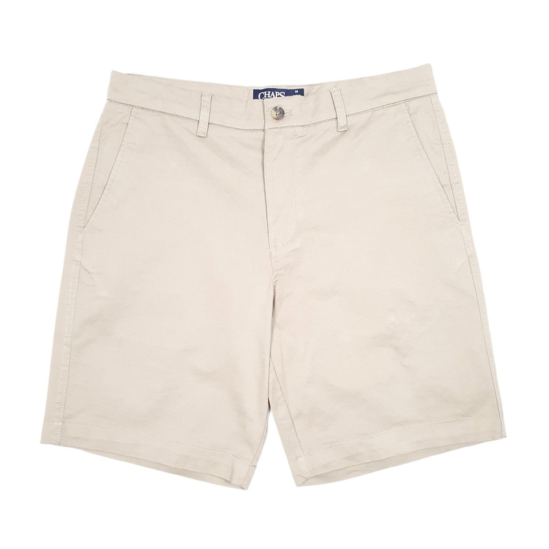 Ralph Lauren Flat Front Stretch Beige Chino Cotton Shorts W34