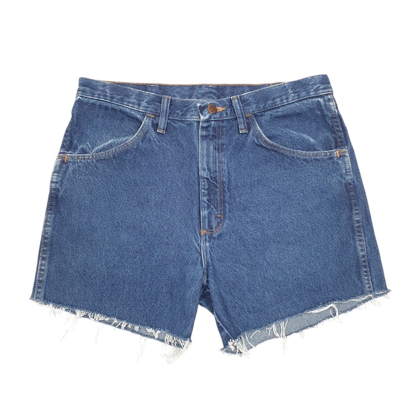 Rustler Cut Offs Jorts Jean Blue Denim Jeans Cotton Shorts W33
