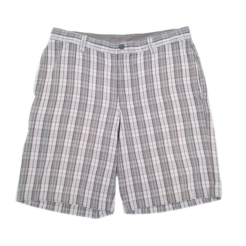 The North Face Check Tartan Grey Chino Cotton Shorts W36