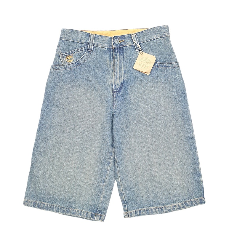 Timberland Baggy Jorts Jean Blue Denim Jeans Cotton Shorts W28