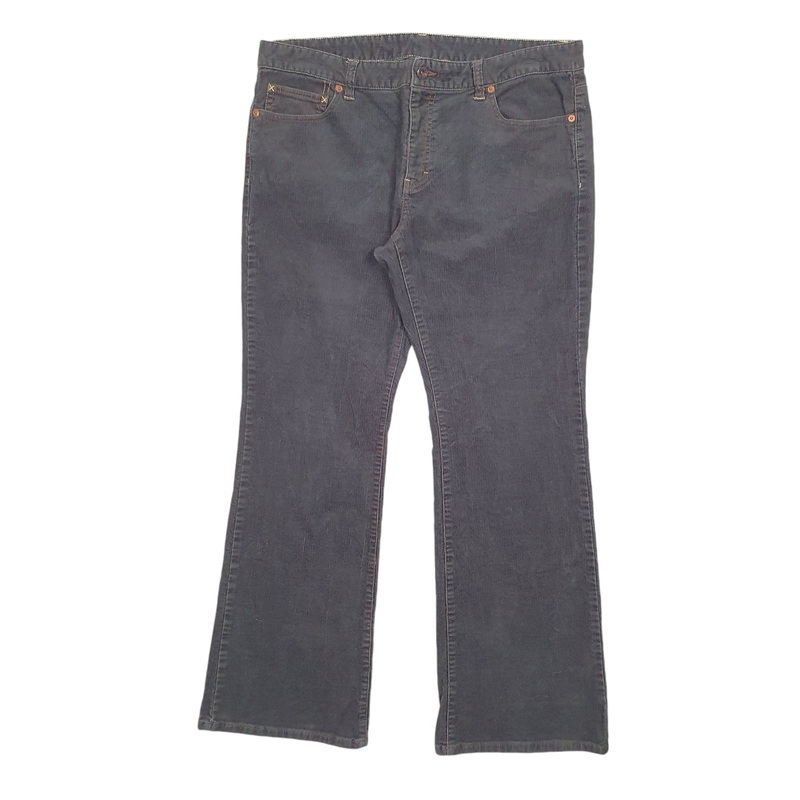Womens Polo Ralph Lauren Bootcut Grey Corduroy Cotton  Trousers UK18