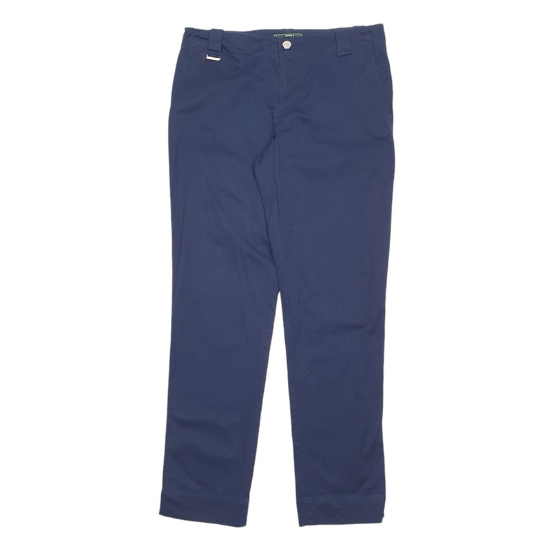 Womens Ralph Lauren Blue Chino Cotton Blend  Trousers UK12
