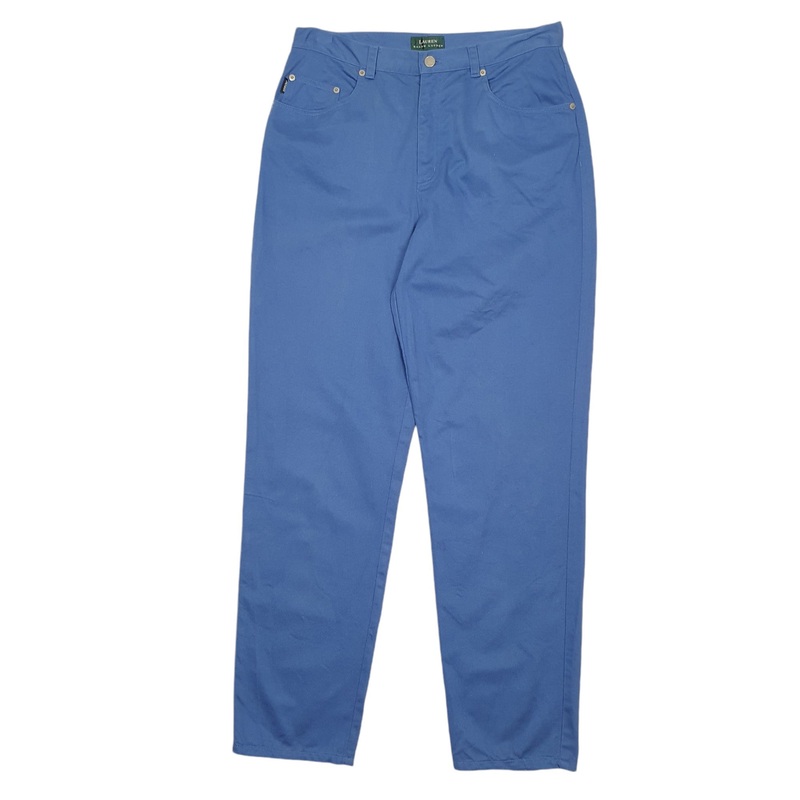 Womens Ralph Lauren Blue Chino Cotton  Trousers UK16