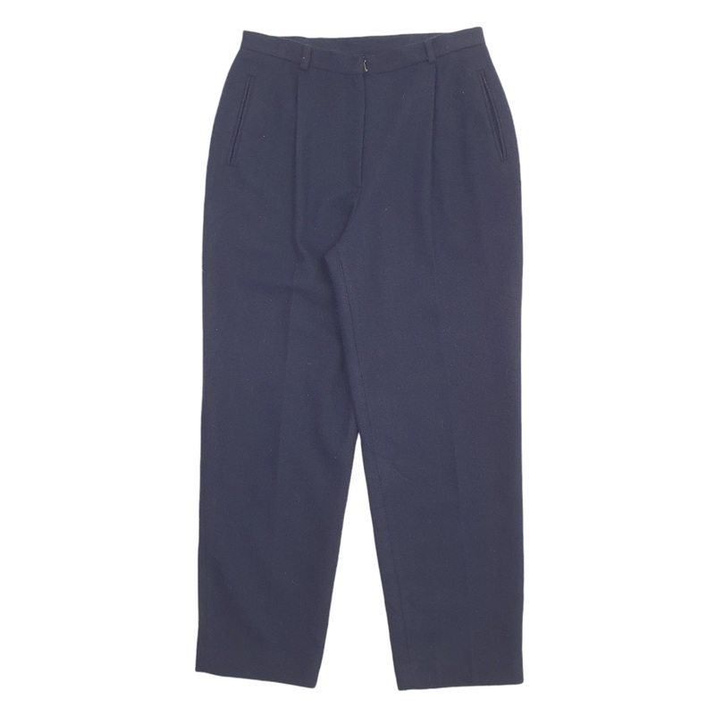 Womens Ralph Lauren Navy Chino Wool  Trousers UK12