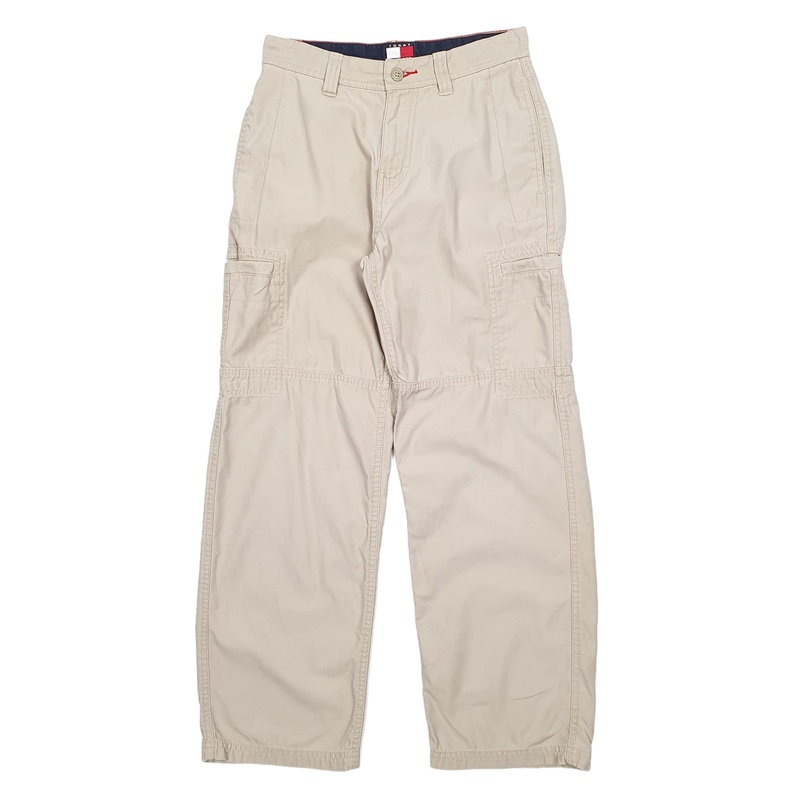 Womens Tommy Hilfiger Beige Cargo Cotton  Trousers UK10
