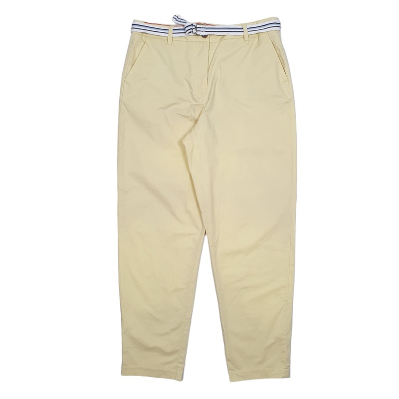 Womens Tommy Hilfiger Beige Chino Cotton  Trousers UK16