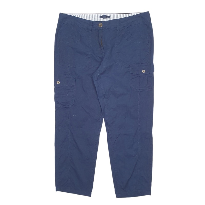 Womens Tommy Hilfiger Navy Chino Cotton  Trousers UK18