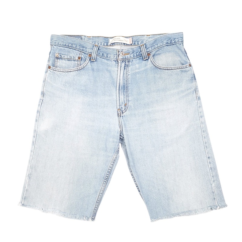 Levis Denim Jeans Jorts 505 Cut Offs Blue Denim Jeans Cotton Shorts W38
