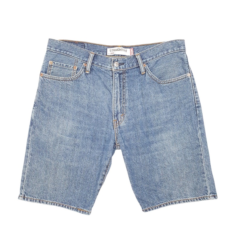 Levis Denim Jeans Jorts 505 straight Blue Denim Jeans Cotton Shorts W34