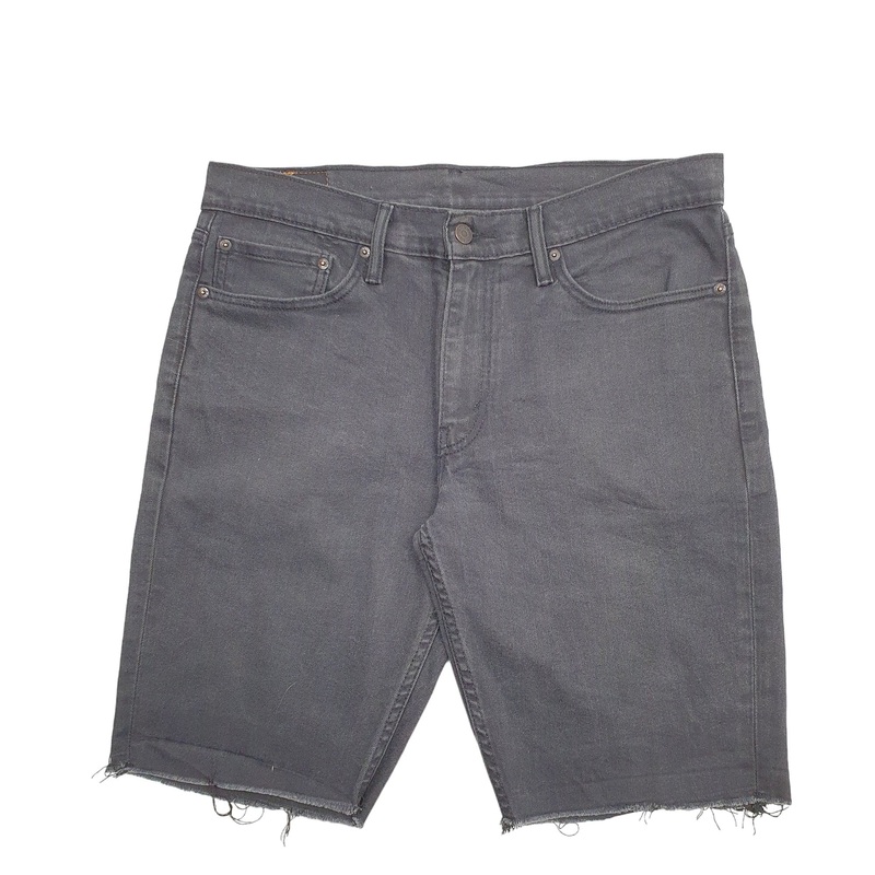 Levis Denim Jeans Jorts 511 Slim Black Denim Jeans Cotton Shorts W34