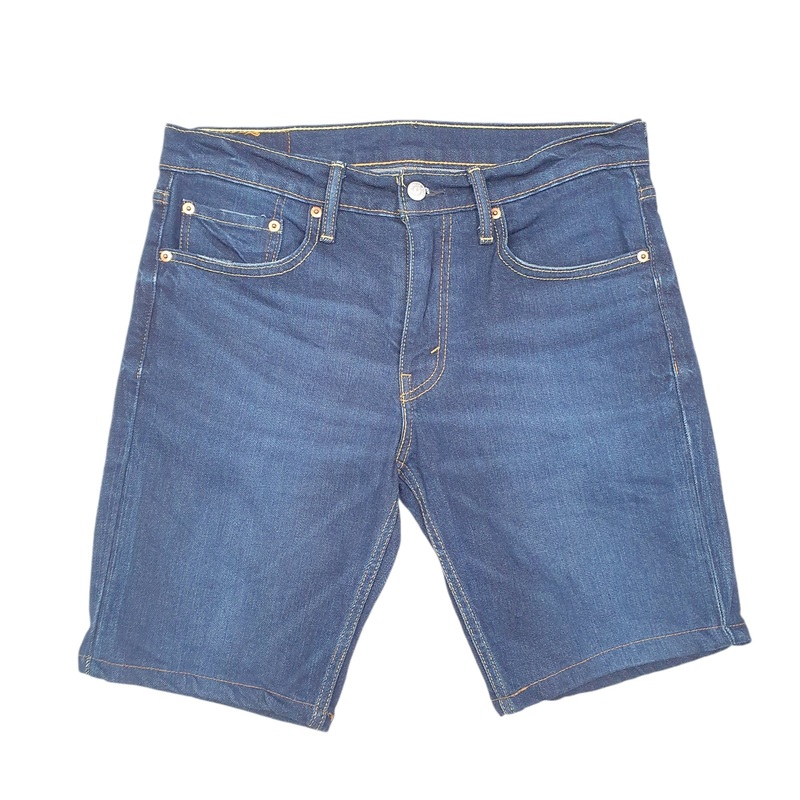 Levis Denim Jeans Jorts 511 Slim Blue Denim Jeans Cotton Shorts W32