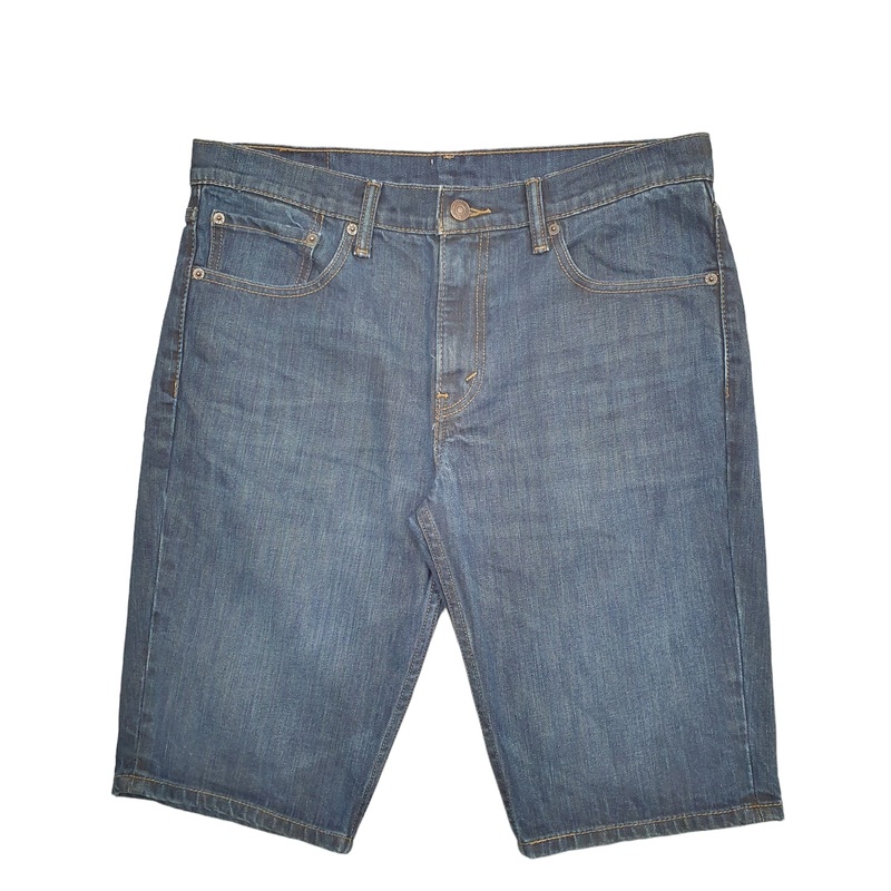 Levis Denim Jeans Jorts 511 Slim Blue Denim Jeans Cotton Shorts W33