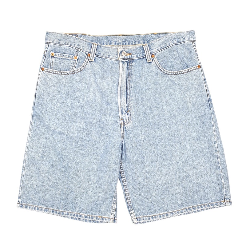 Levis Denim Jeans Jorts 550 Baggy Relaxed Blue Denim Jeans Cotton Shorts W40